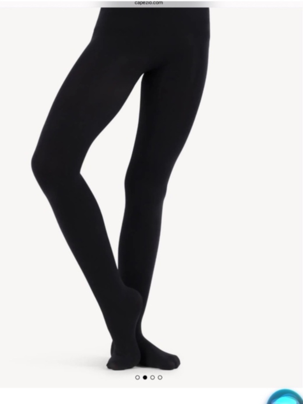 Capezio Child’s Ultra Soft Tights Black O/S Qty 2 New 1815C